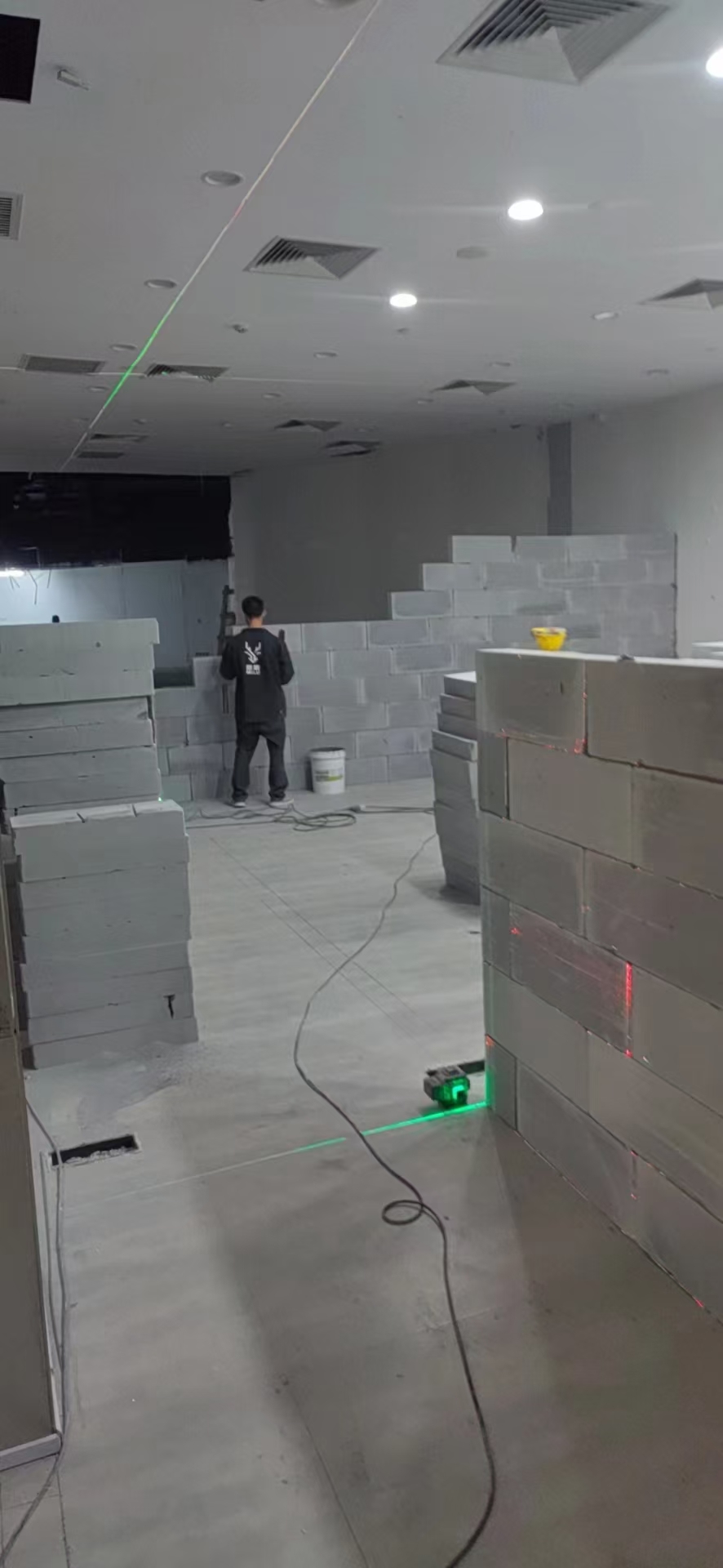 轻质砖隔墙现场5