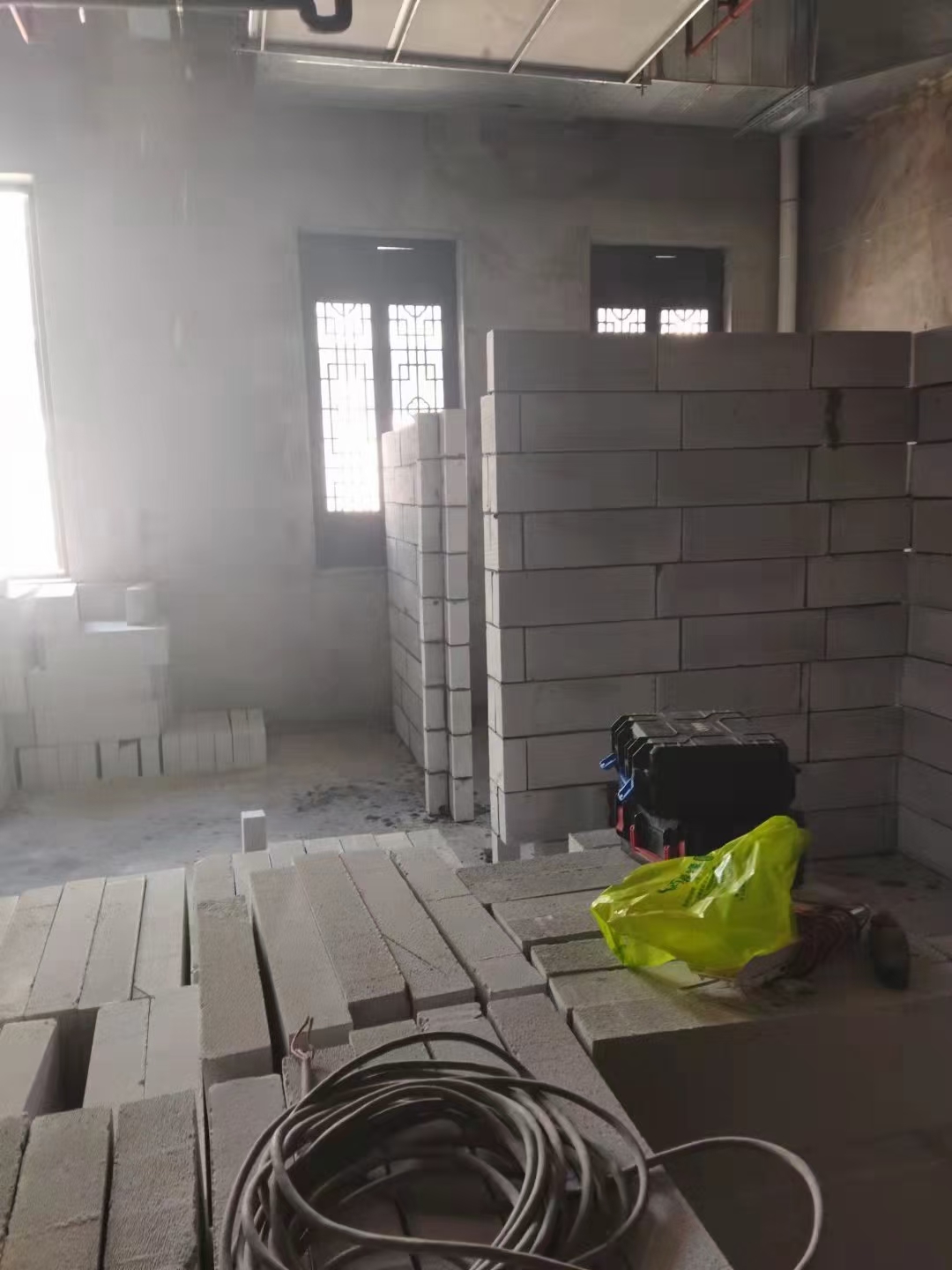 轻质砖隔墙现场6